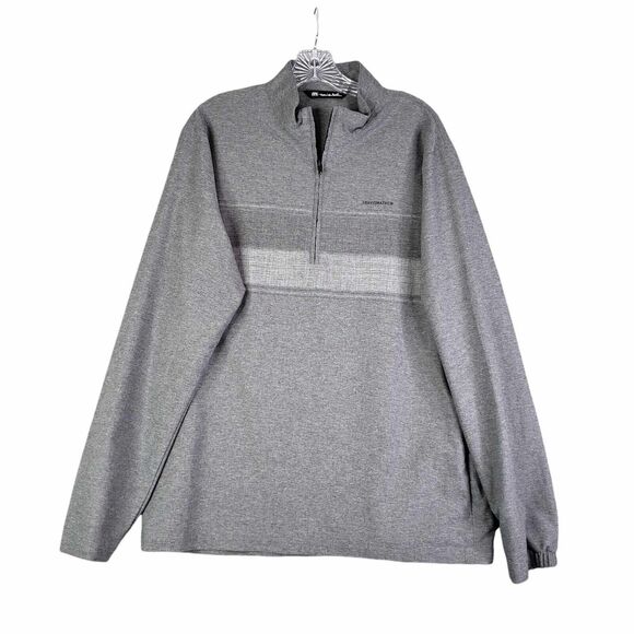 Travis Mathew Quarter Zip Pullover Gray Men's Size Large L Long Sleeve - Picture 2 of 12